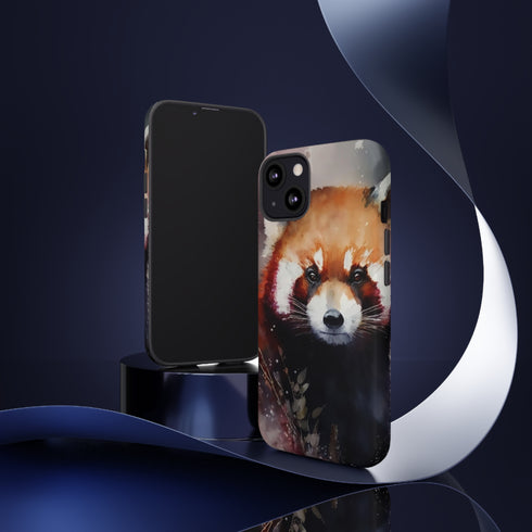 Red Panda in Watercolor - Impact Resistant Phone Case